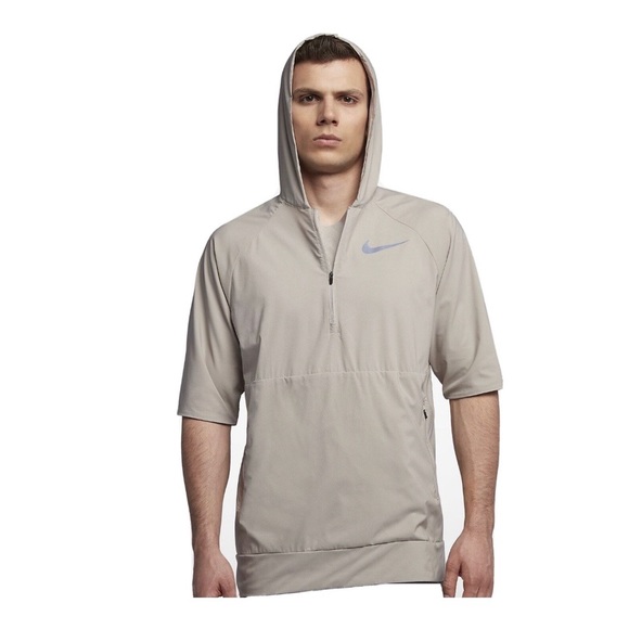 Nike Flex Short-Sleeve Running Packable (Water-repellent) Jacket Hoodie - Picture 1 of 7